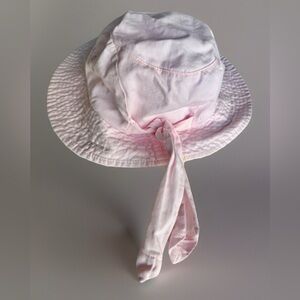 Betmar New York Womens Bucket Hat/ Cloche Light Pink Knotted Cotton One Size